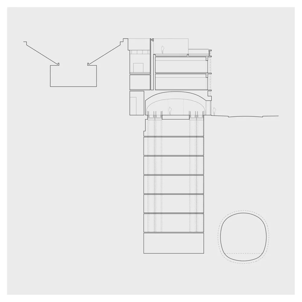 在石窟內穿越城市，聖地亞哥地鐵站Plaza de Armas Metro Station Building／Beals Lyon Arquitectos | FAM-45