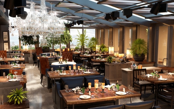 乌克兰基辅 Black Market 商务餐厅设计丨Dekart Studio,戈者设计-4