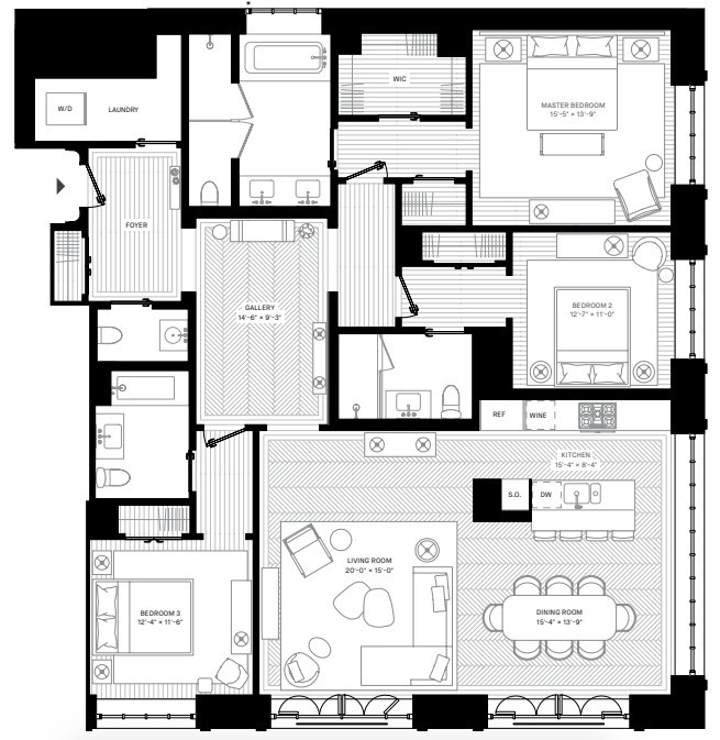 看看这 3 个公寓楼丨新古典设计才有的优雅-36