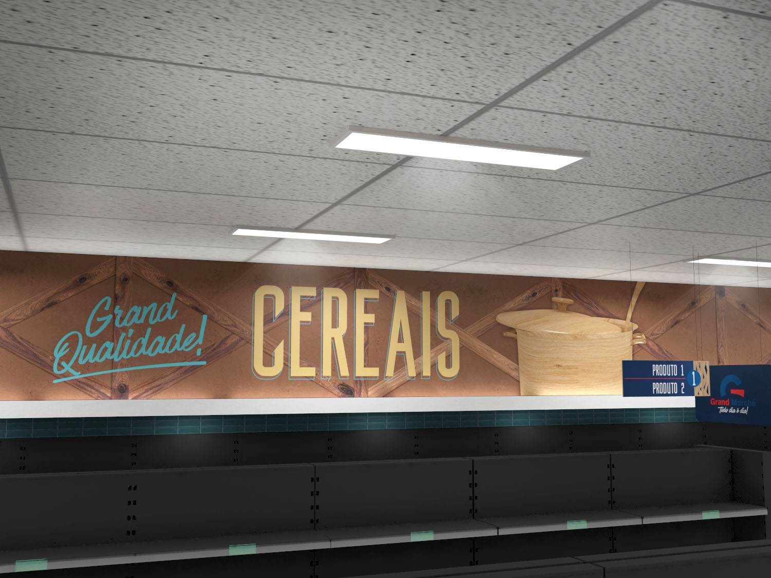 Grand Marché Supermercado Signage/ Comunicação Visual-3