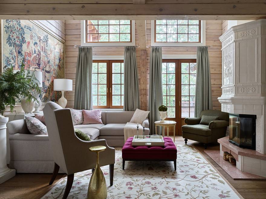 莫斯科郊区300㎡住宅室内更新项目丨俄罗斯莫斯科丨叶莲娜·恰布罗娃(Елена Чаброва)-6