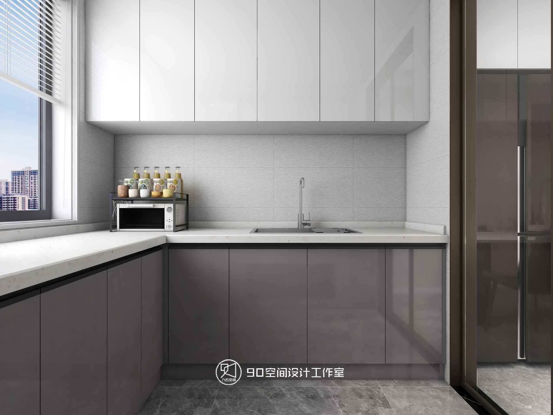 《薄荷绿》87 平方现代简约空间设计-27