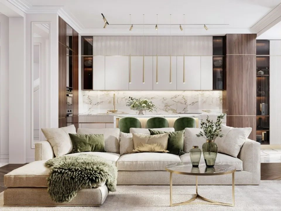 现代轻奢风的居住空间-2