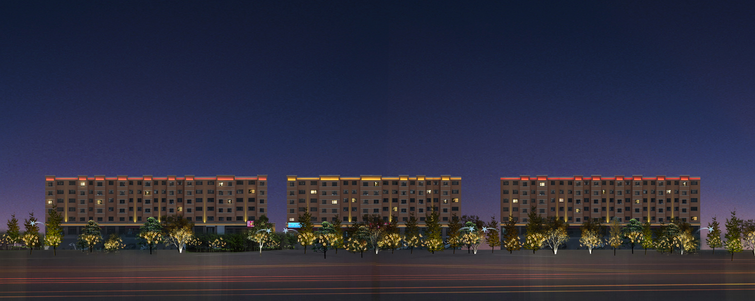 内蒙古乌拉特中旗夜景灯光亮化规划-14