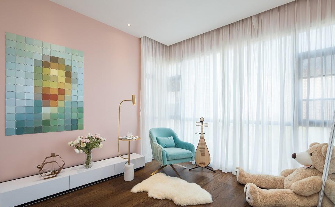 广州时代外滩 268㎡精装房软装改造 | 简约与艺术的完美融合-23