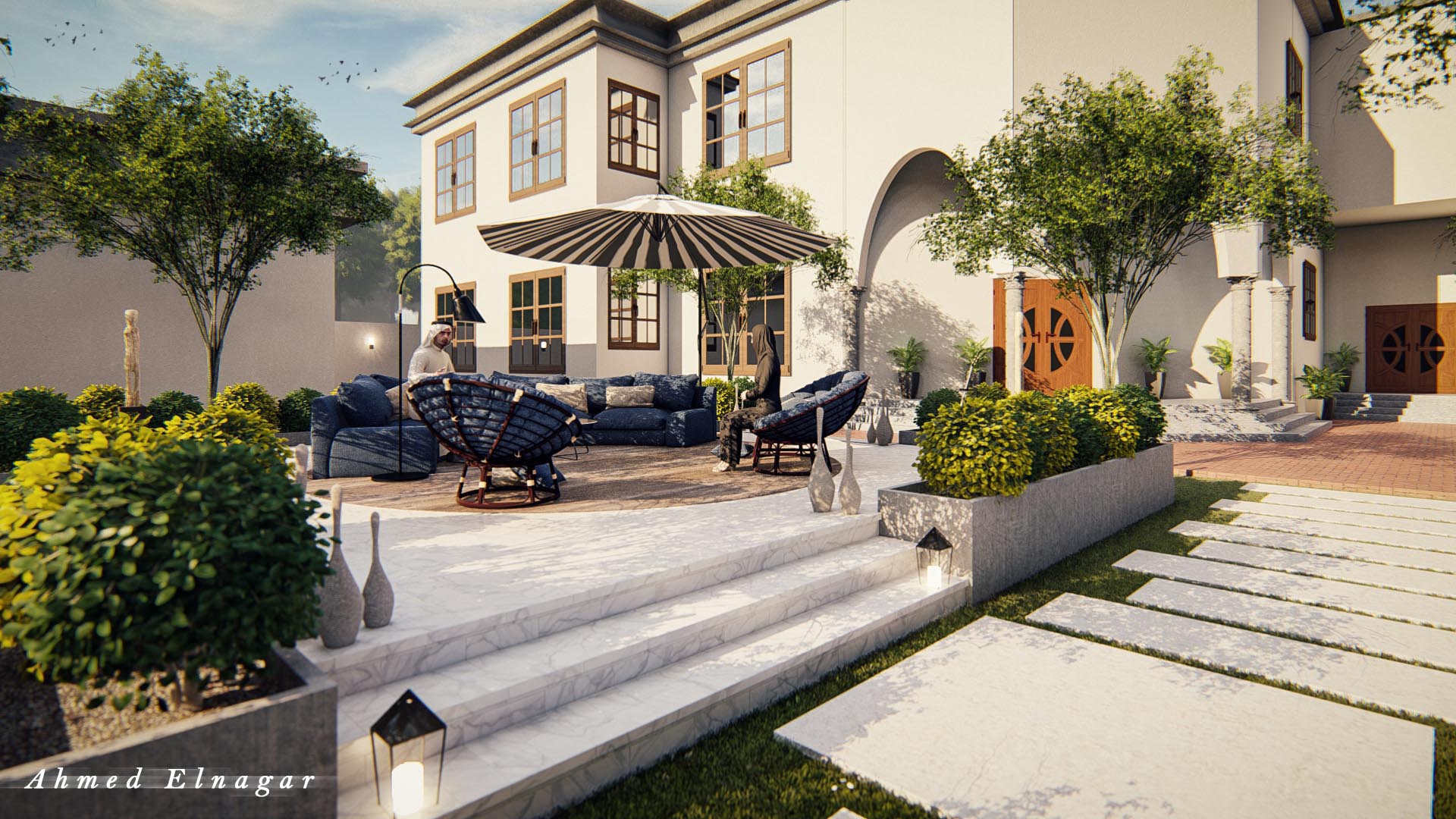 别墅花园设计 13丨阿联酋迪拜-7