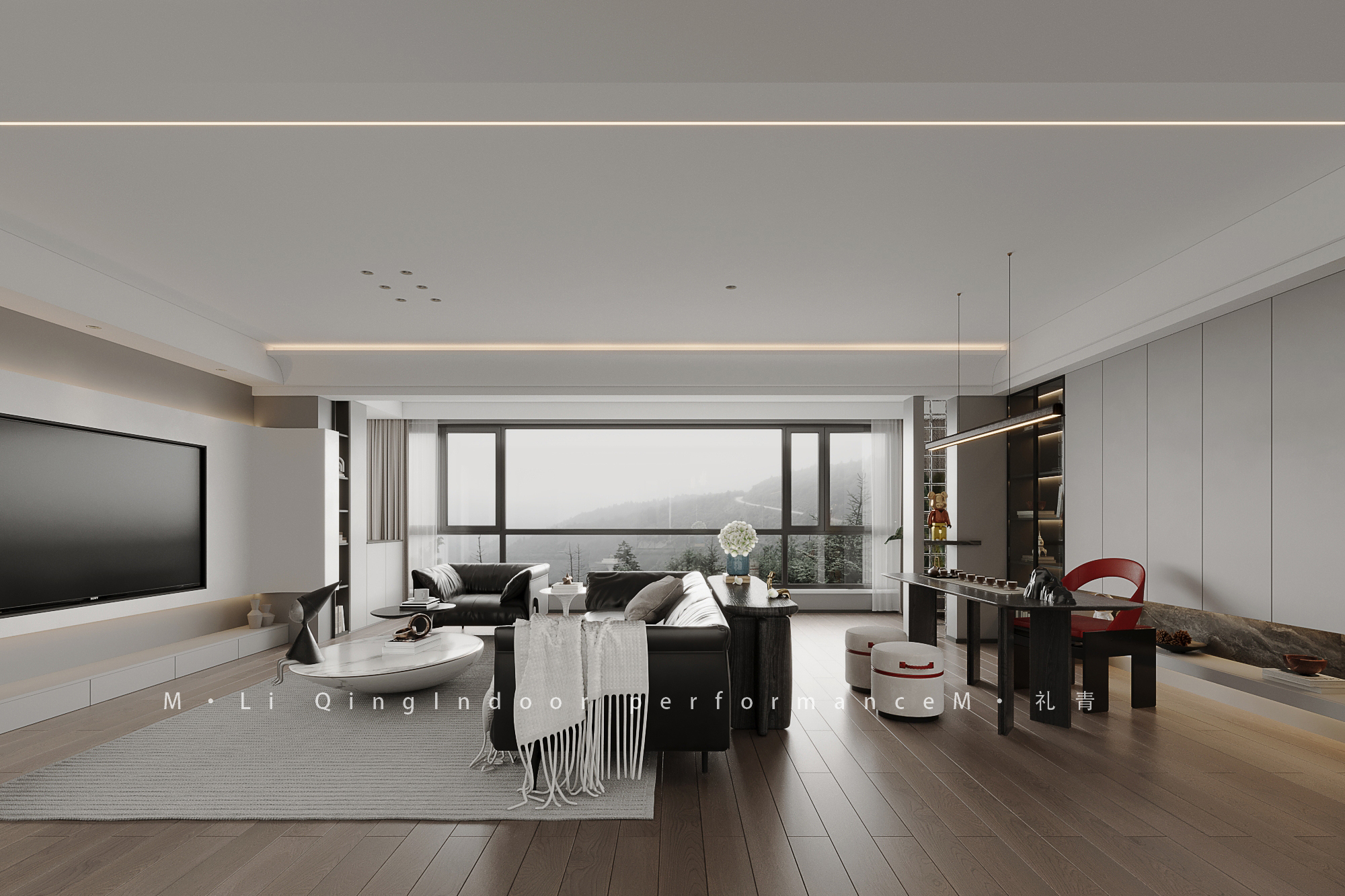 客餐厅——现代风格-4