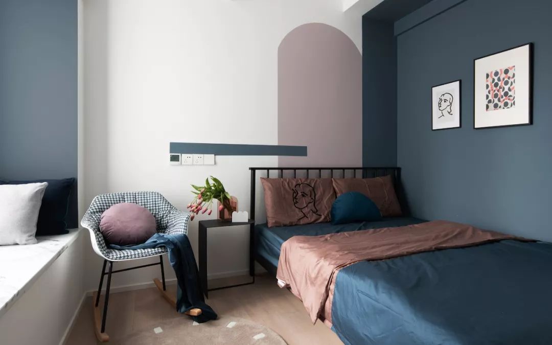 85㎡水电云立方套三双卫,绿色艺术空间的焕新设计-71