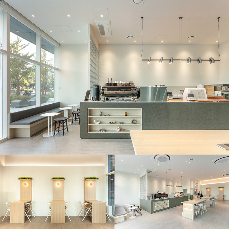 现代时尚，30 平咖啡厅的精致内饰-1