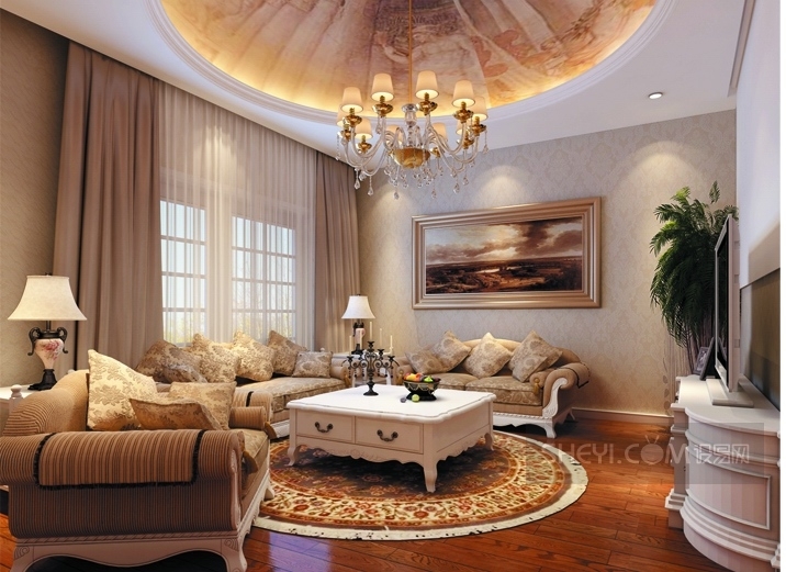 广电兰亭都荟四居室简欧风格-4