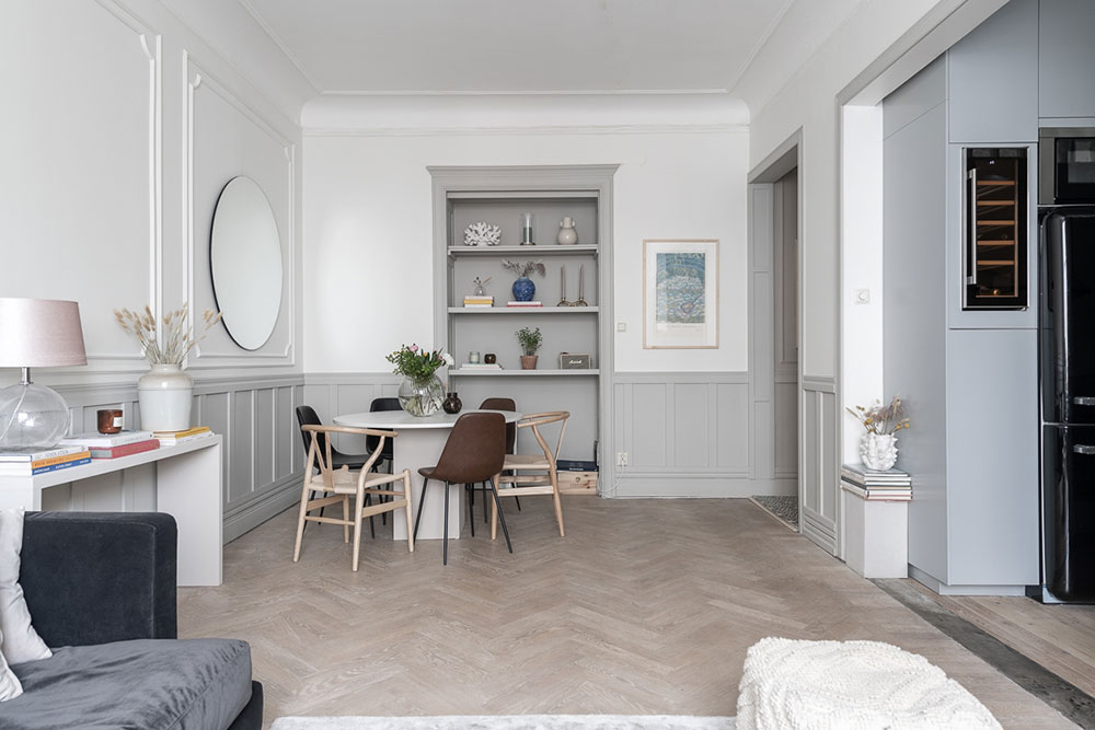 斯德哥尔摩 46 平米古典风公寓设计-5