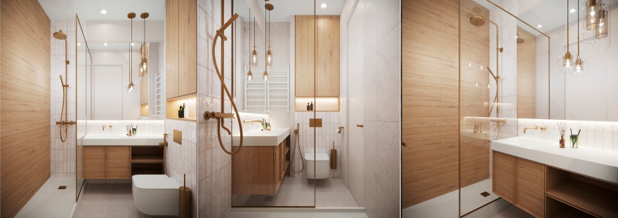 儿童房及儿童房与浴室室内设计项目丨Natalya Zolotova-12