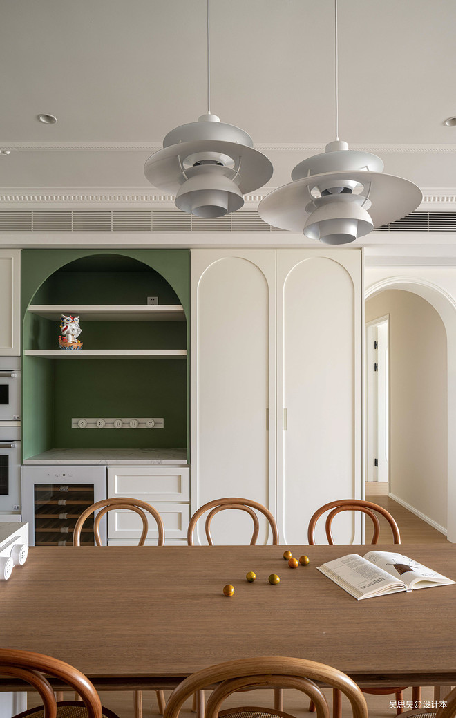 80万元三居140平米装修案例·轻法式奶油风江景平层旧房改造丨中国广州-23