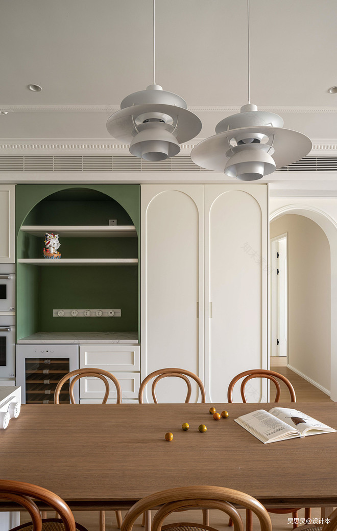 80万元三居140平米装修案例·轻法式奶油风江景平层旧房改造丨中国广州-23