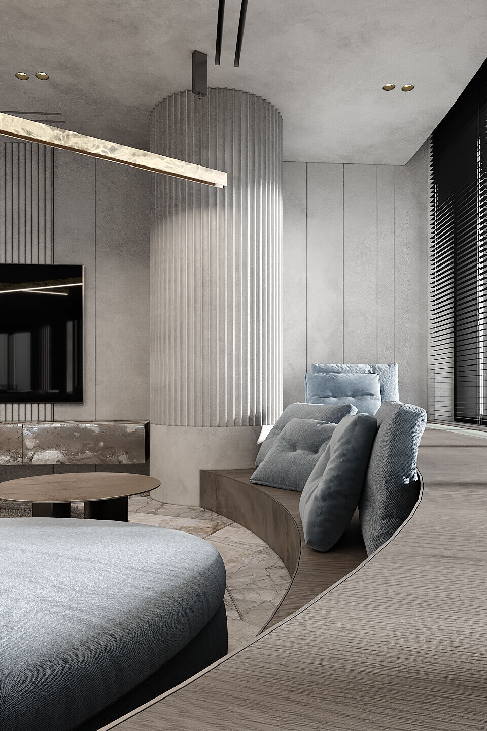 乌克兰极简黑公寓丨乌克兰基辅丨IQOSA-5