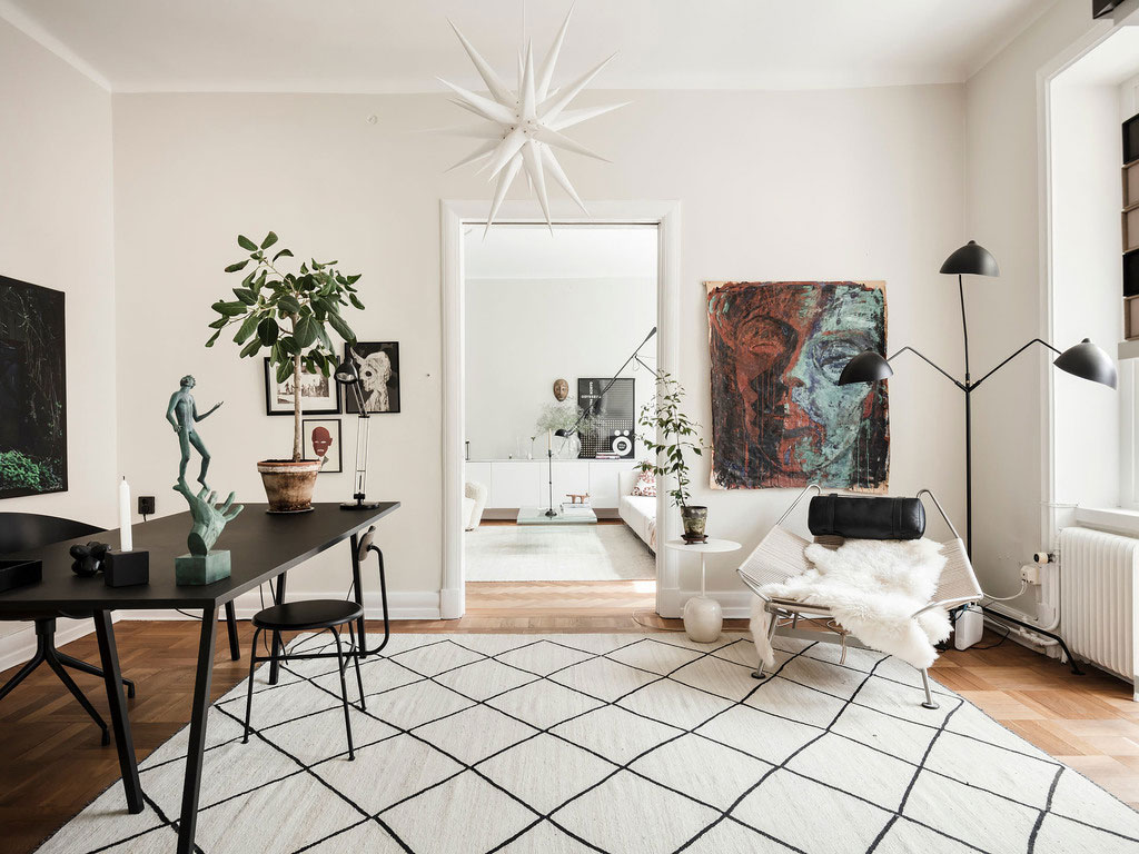 瑞典宽敞明亮的优雅公寓设计-16