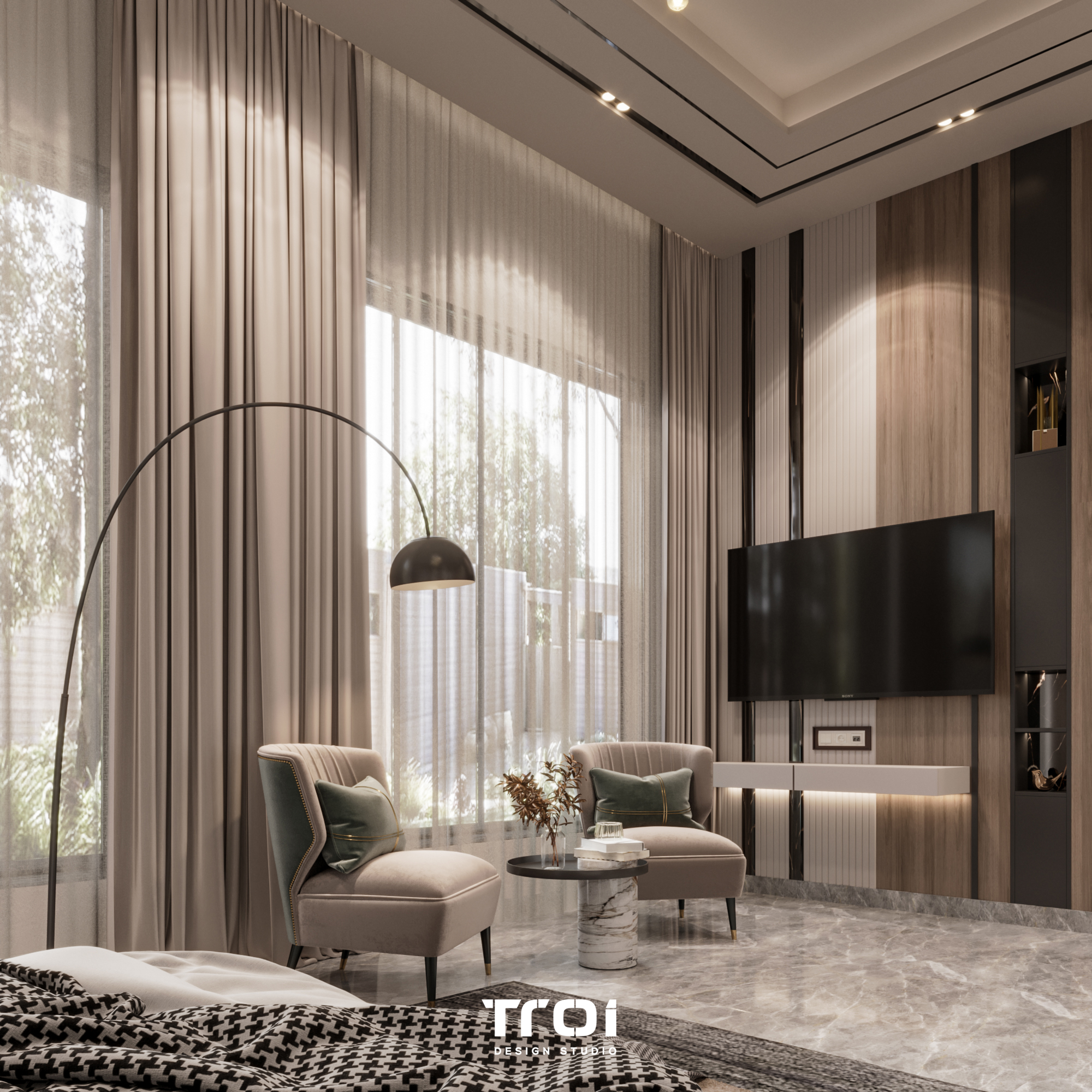 主卧室丨Troi Design Studio-25