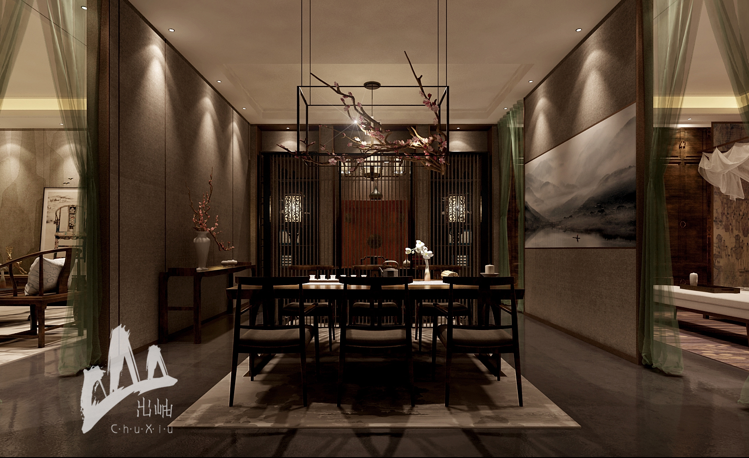 齐土展厅 | 清雅简约东方意蕴-7