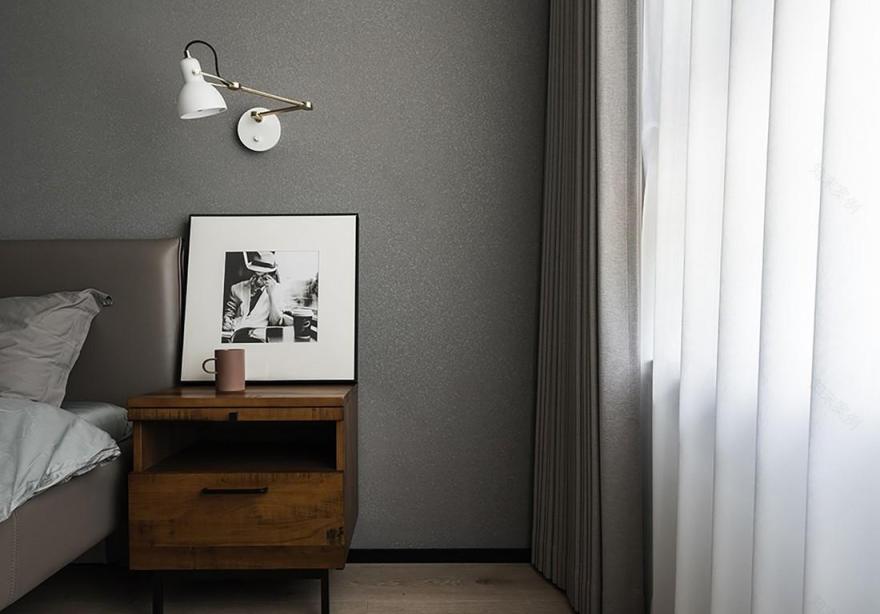 135㎡简约两居,真皮沙发与工业风茶几的完美融合-22