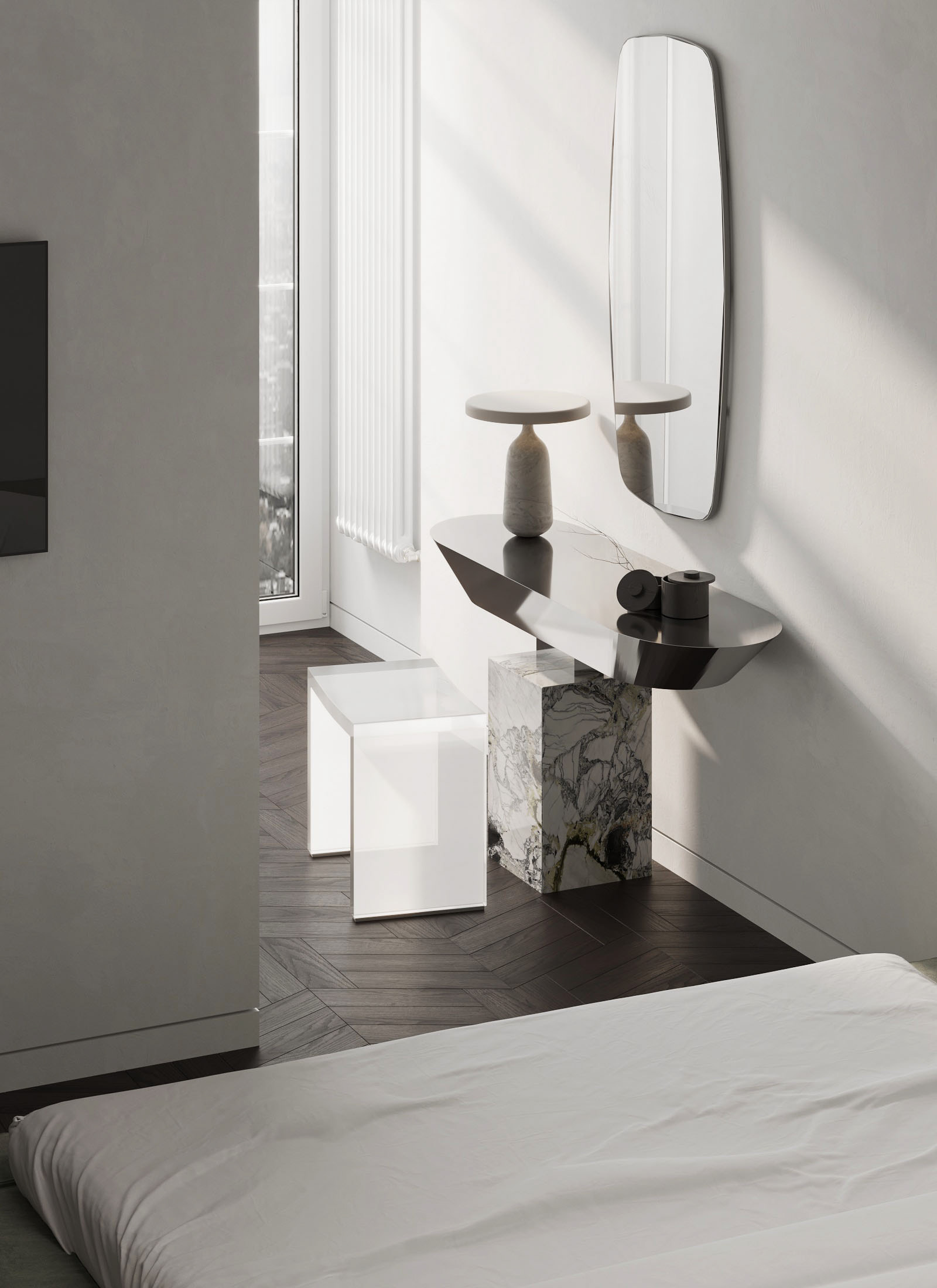 70㎡中性简约空间设计-9