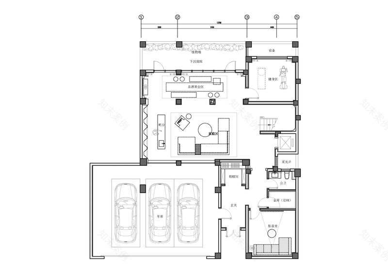 嘉兴桐乡濮园杏林苑S340户型合院样板房软装工程-77