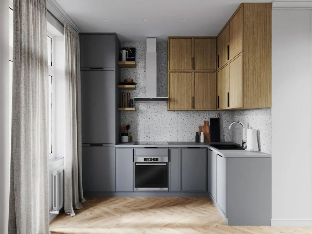 33㎡小宅设计丨Mary Sinelnikova-17