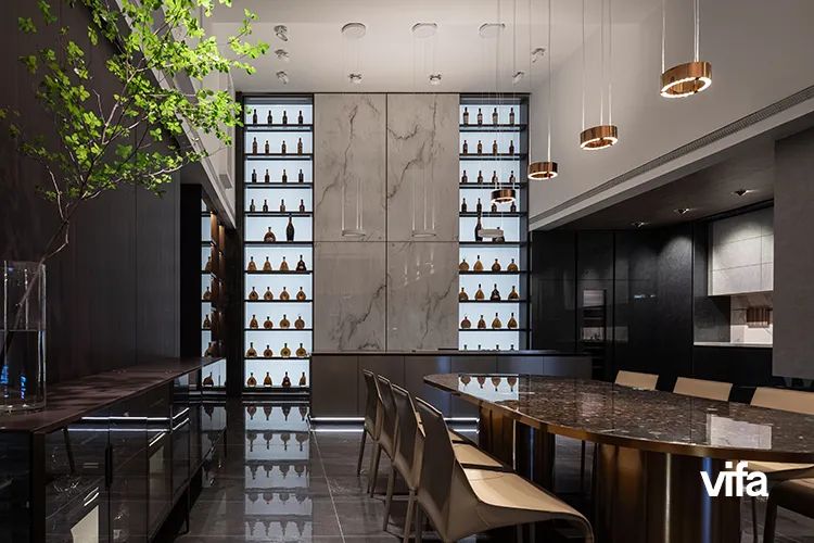 威法别墅客厅酒柜设计丨vifa威法-2