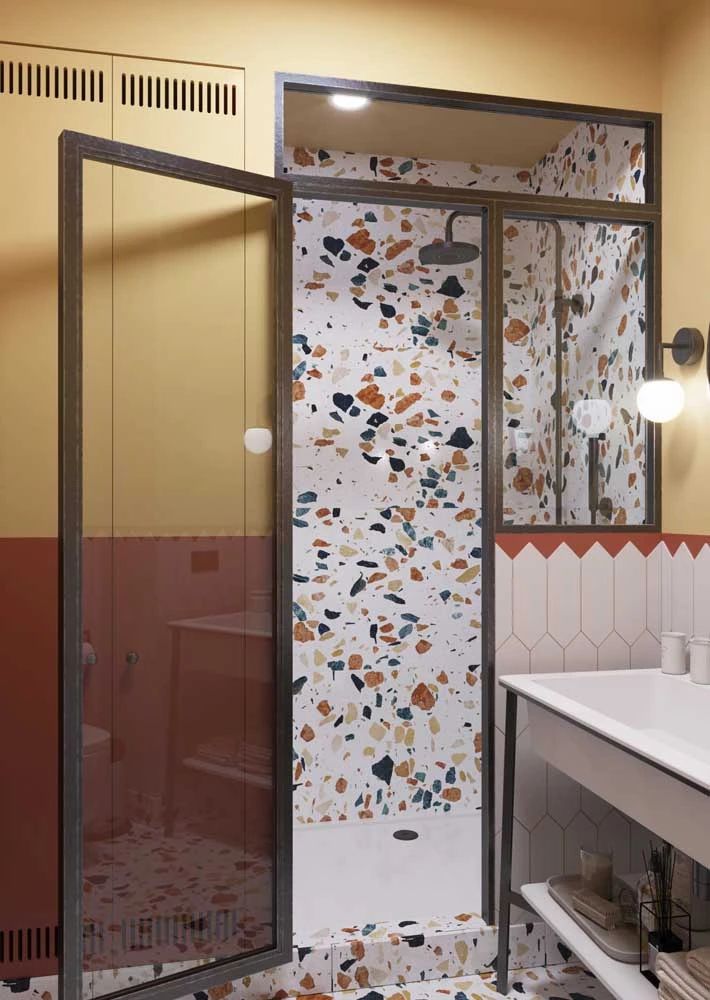 色彩缤纷的水磨石,打造多样空间魅力-41