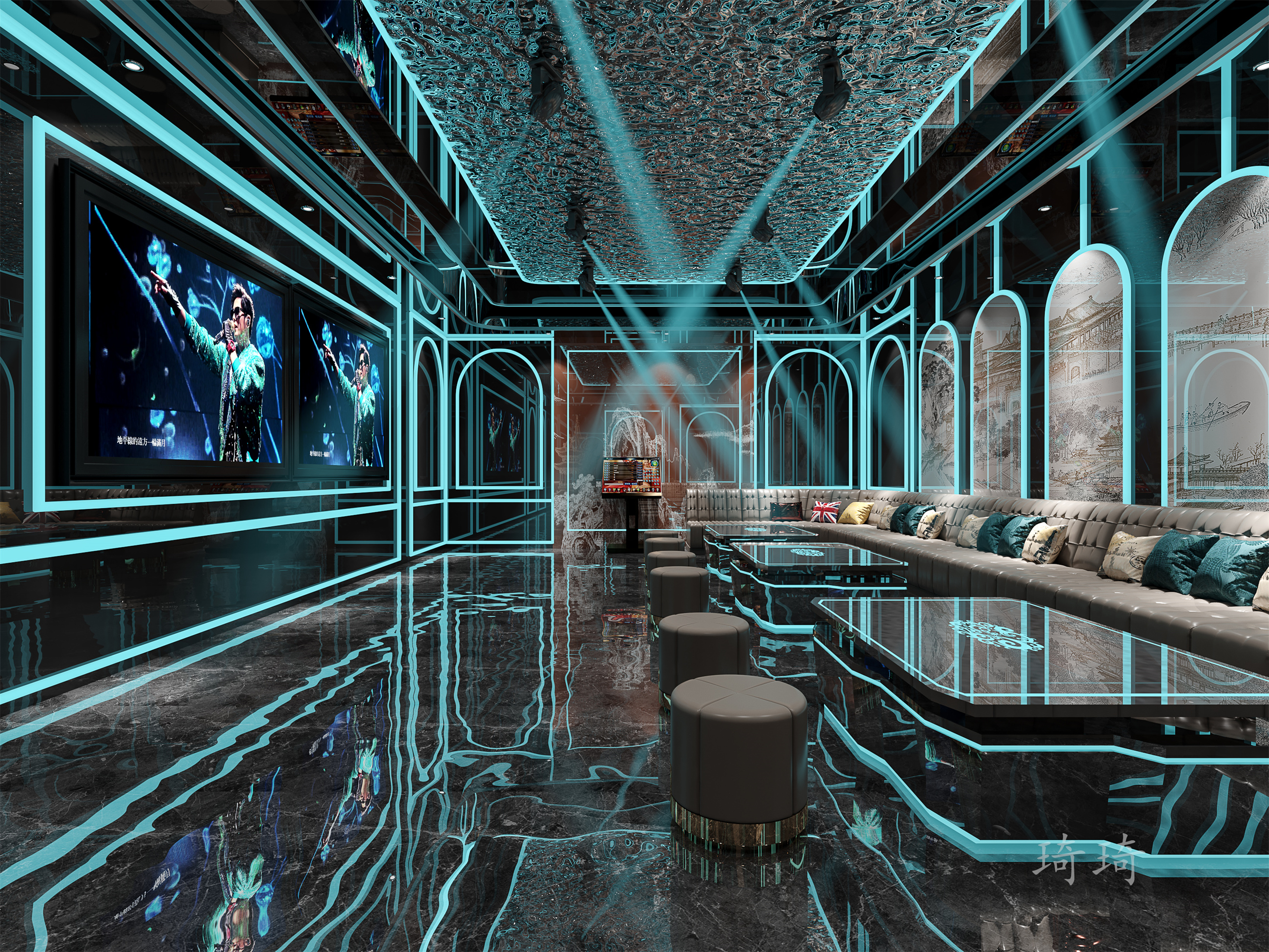 KTV设计|夏日的浪漫-6