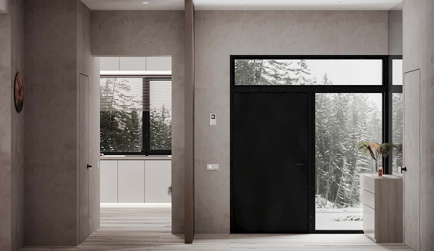 高级灰色系别墅设计 简约自然 超有格调！-2