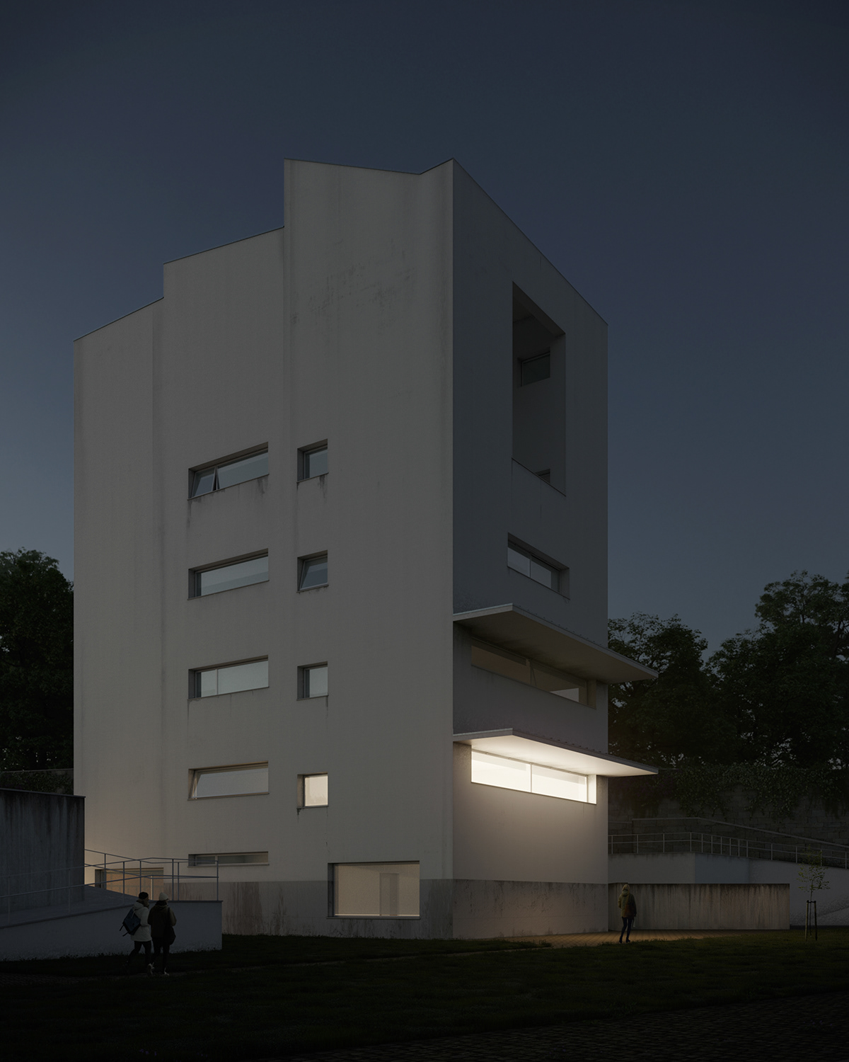 葡萄牙波尔图 FAUP 大学 Block H 建筑设计丨ALVARO SIZA-8