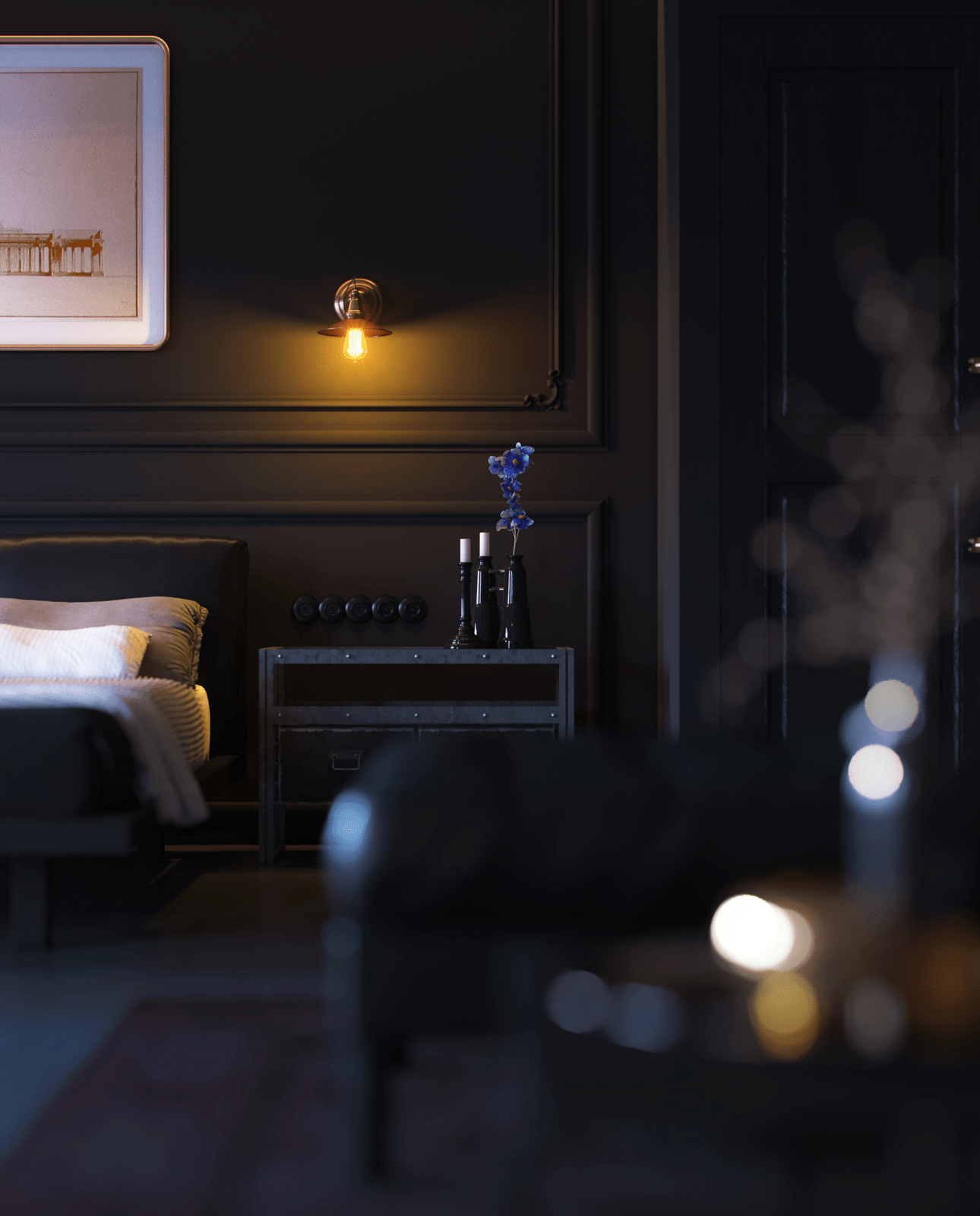 46平工业风单身公寓室内设计丨俄罗斯圣彼得堡丨Dmitry Moshkov-16