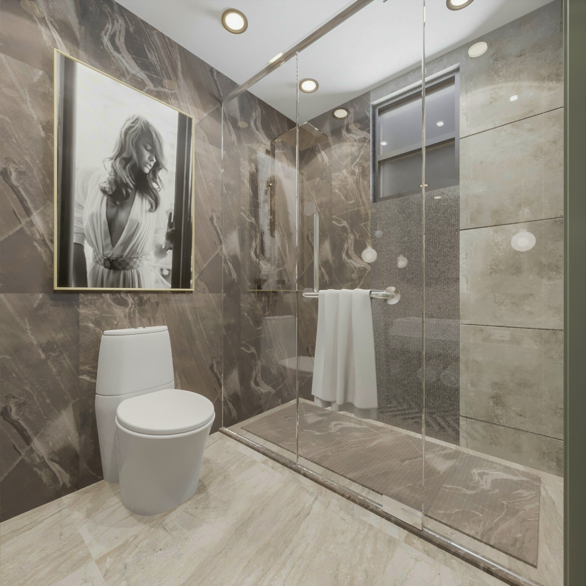 Home Interior Kitchen & Living & Bedroom & Bathroom-13