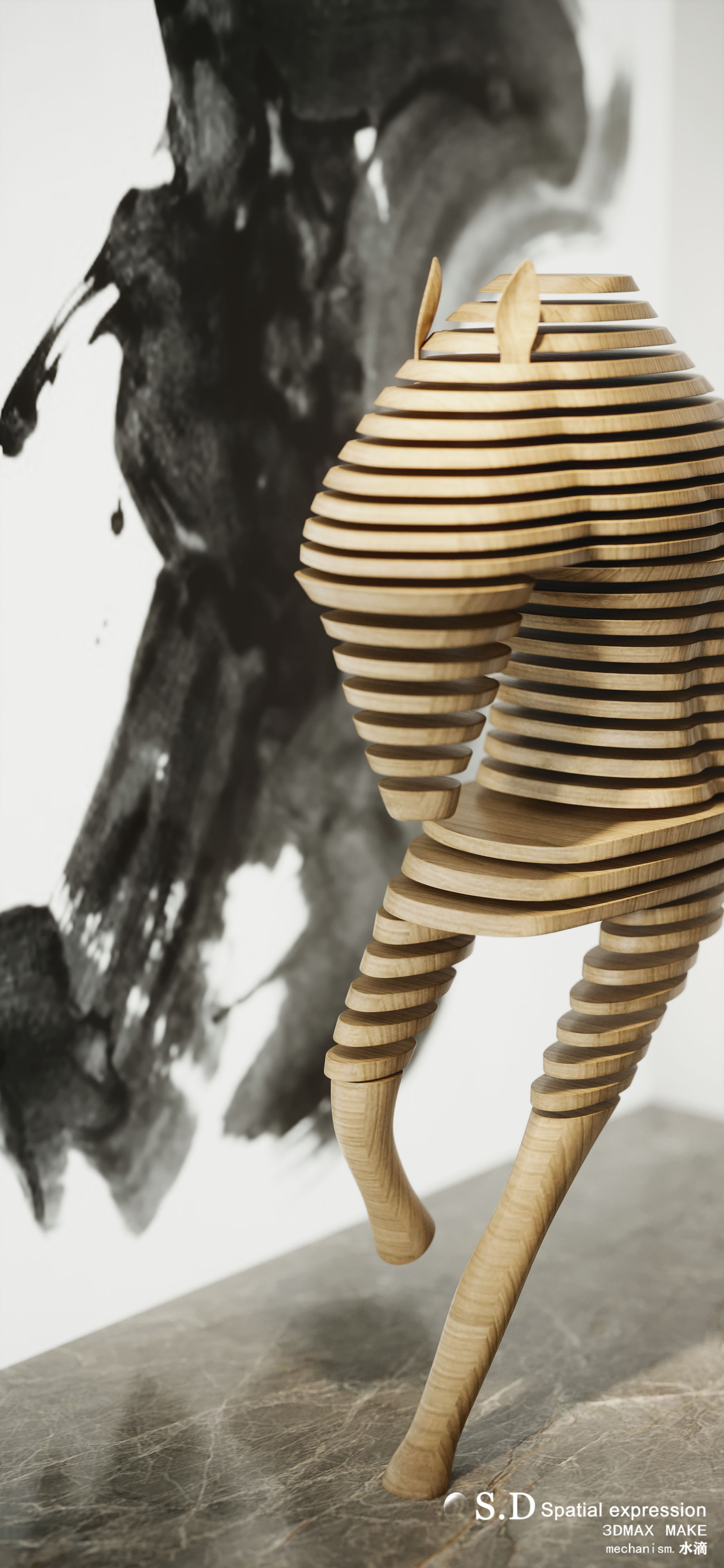 沈阳轻奢客厅设计丨中国沈阳丨沈阳水滴设计表现工作室-12