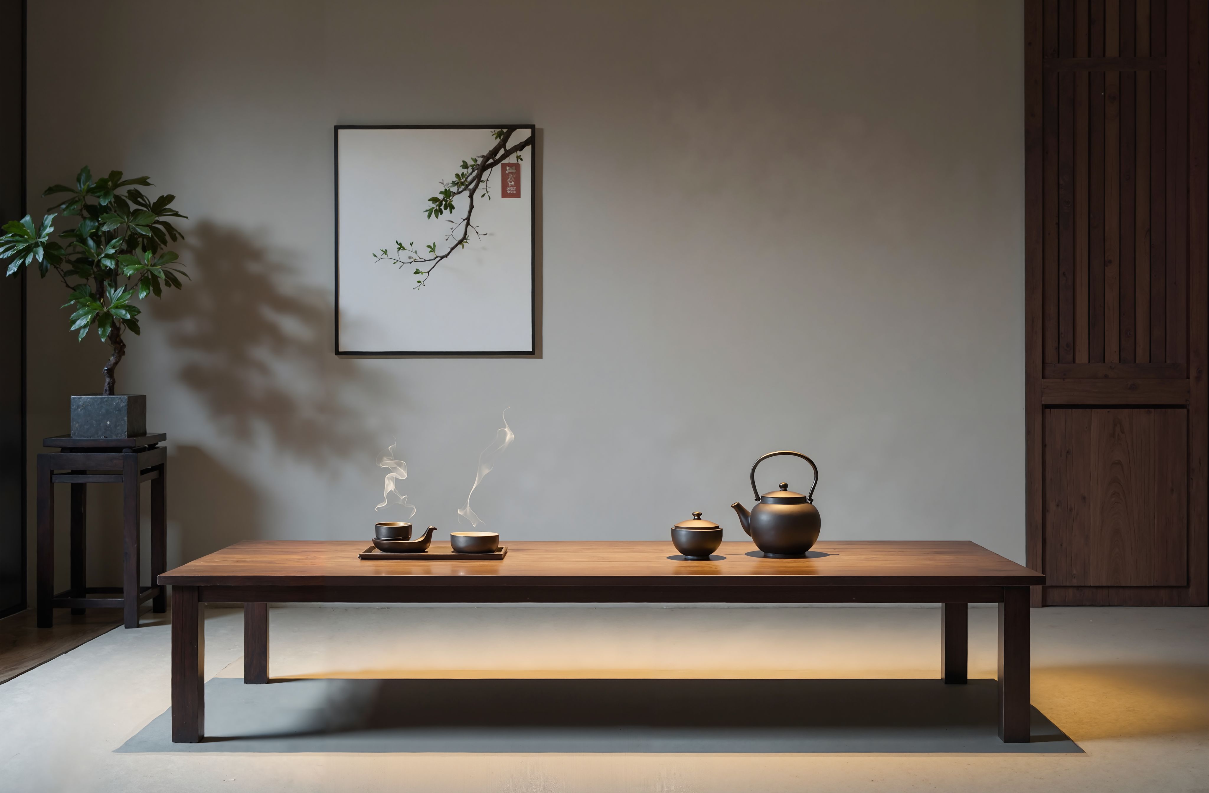 中式摩登与茶室禅意空间设计-11