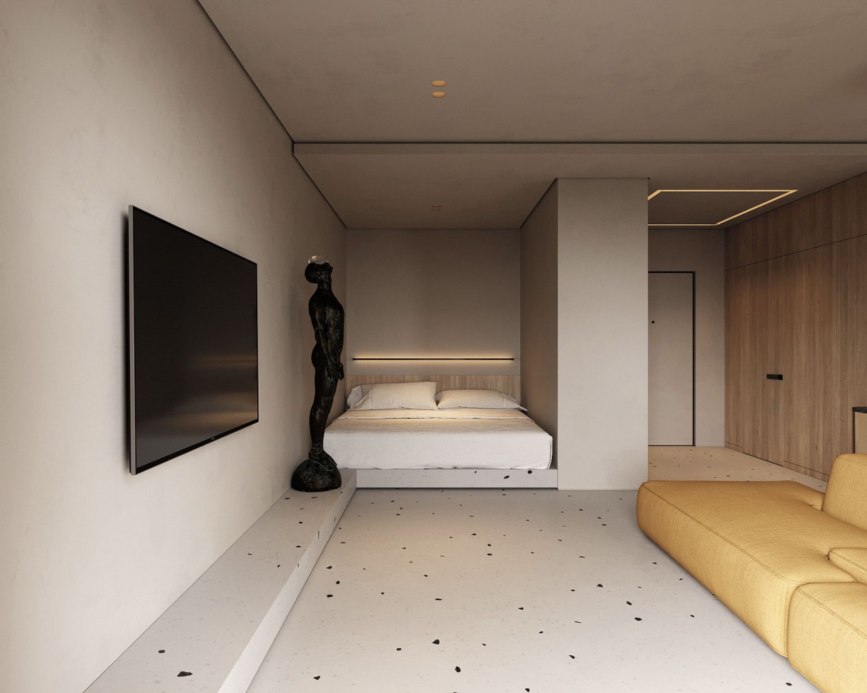 40m2--超现代简约风格-8