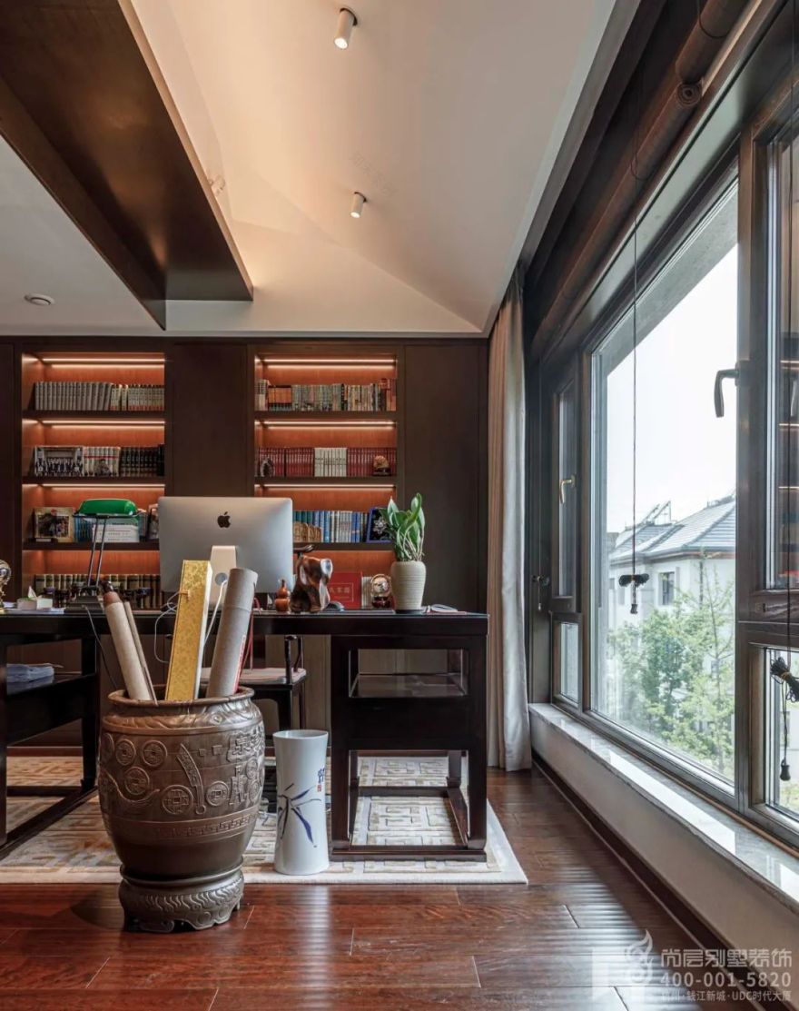 新中式别墅丨中国杭州丨尚层别墅装饰-52