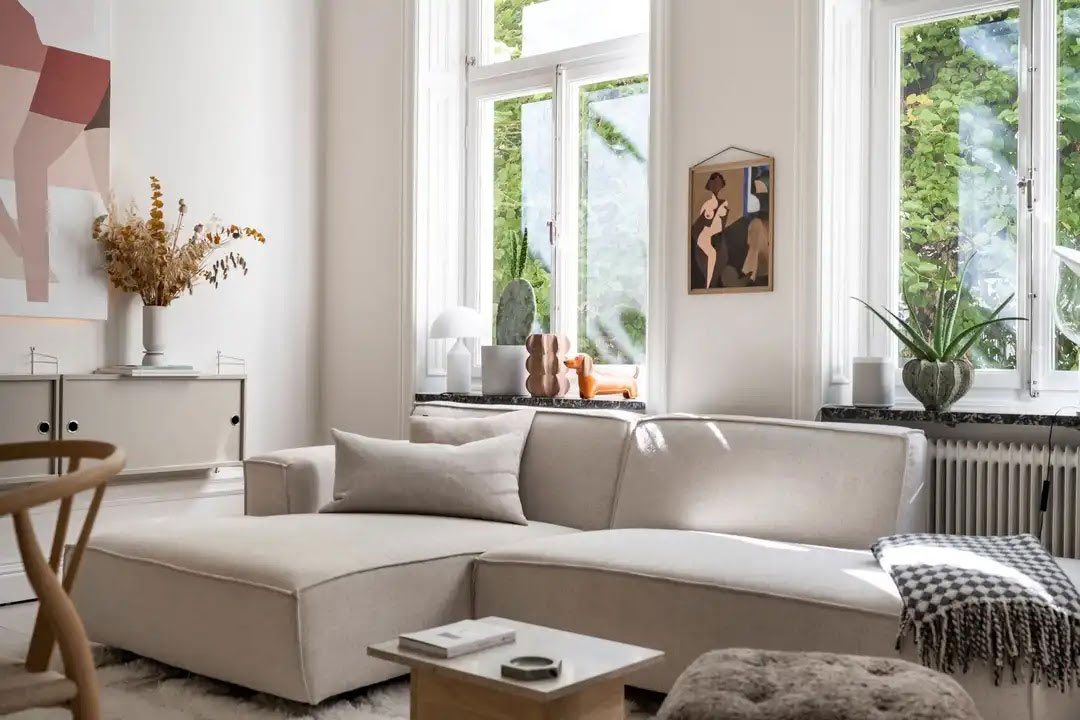 明亮温馨的北欧风格公寓设计-9