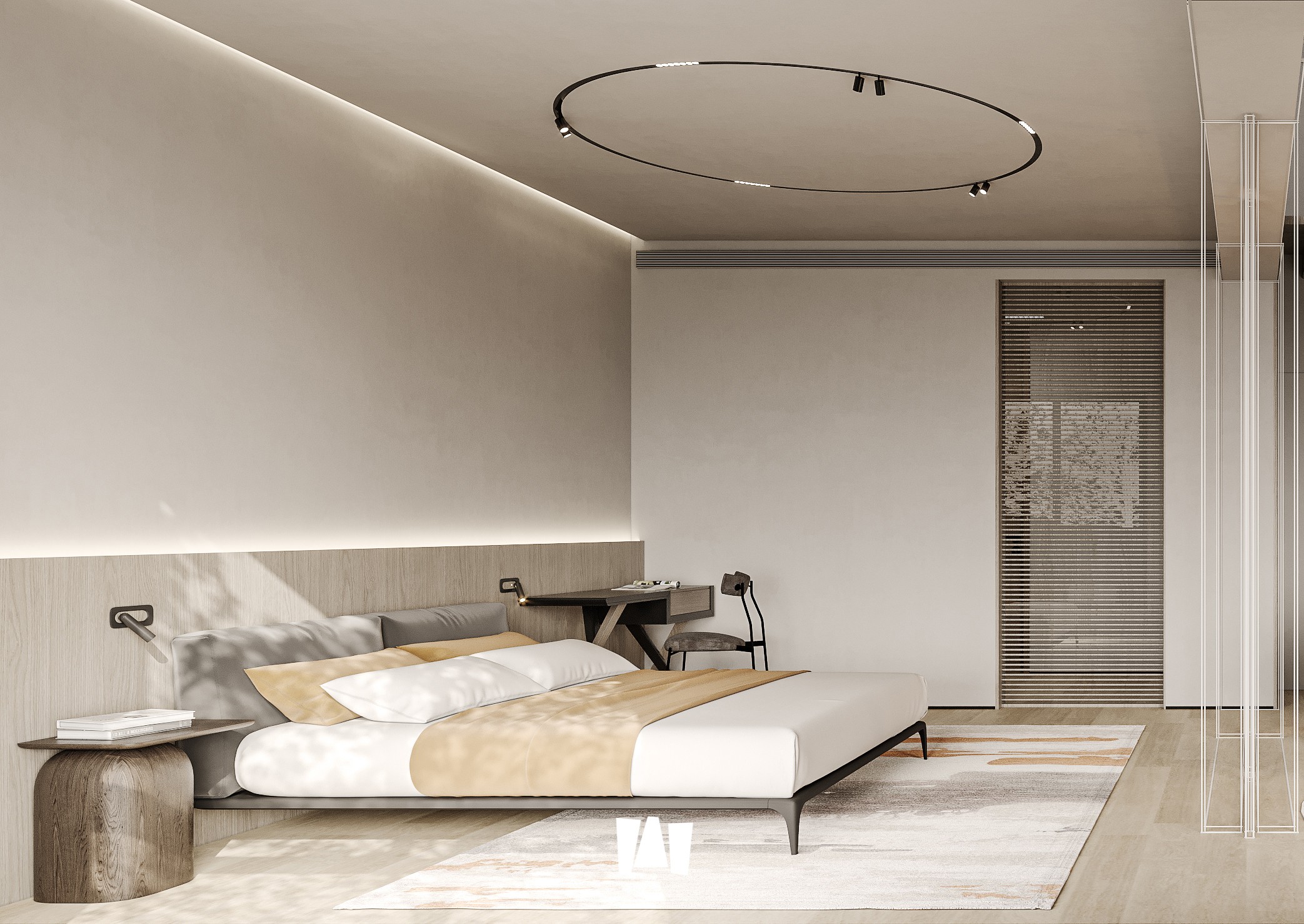 自然温馨的错层空间设计丨它山空间设计-34