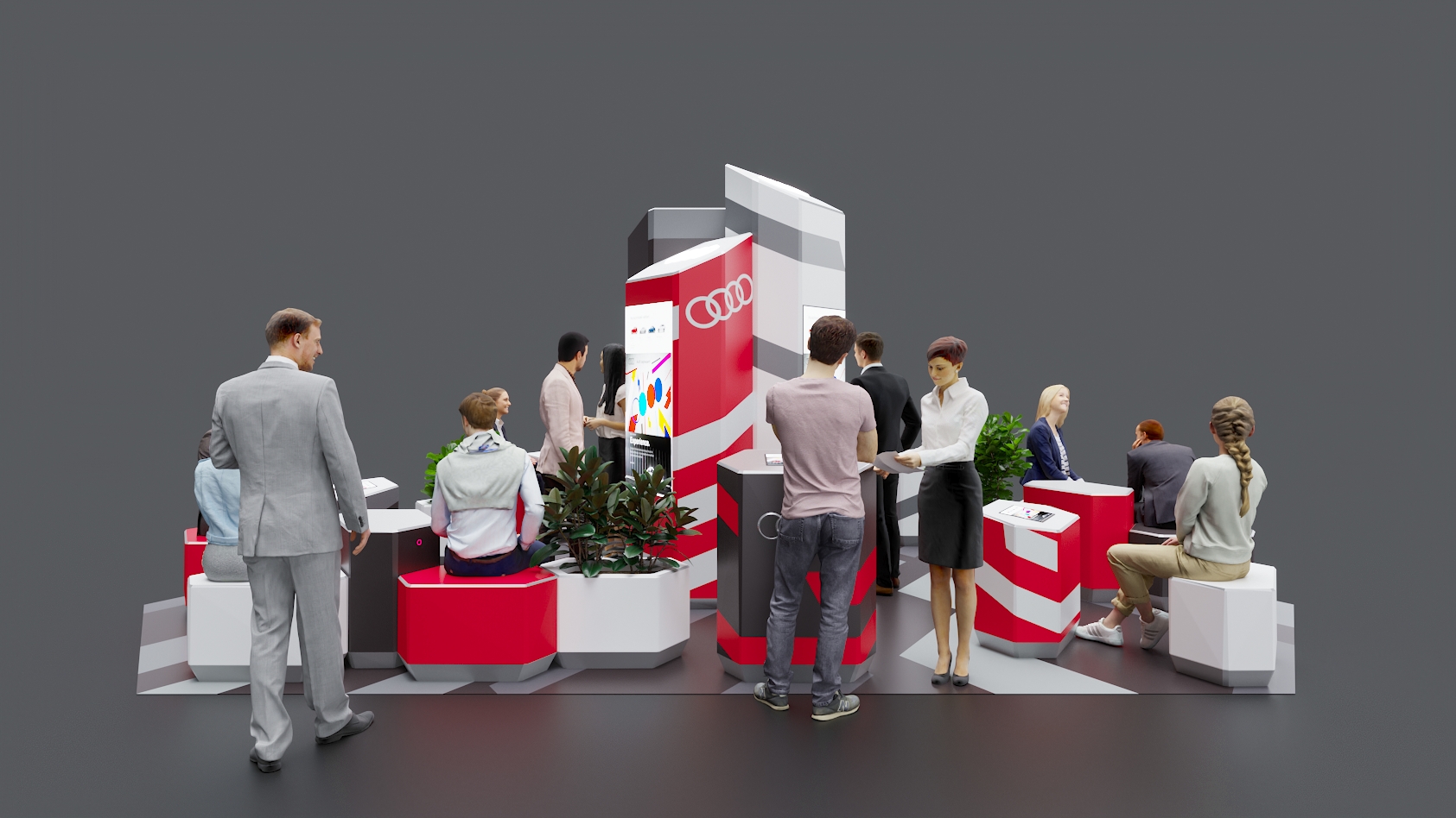 奥迪休息区概念丨俄罗斯莫斯科丨3D MDSDSGN-7