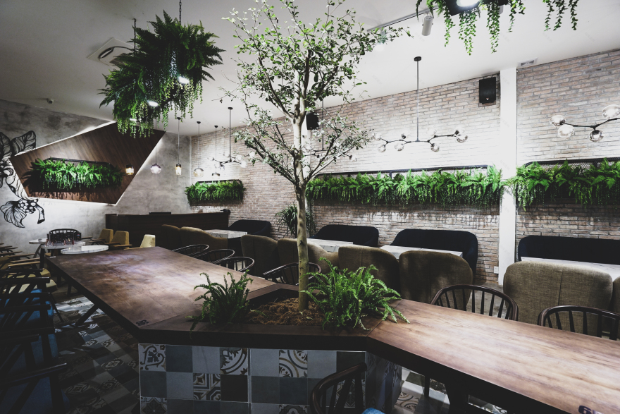 植物与咖啡的现代空间融合-10