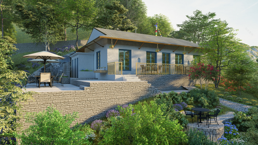 乡村庭院丨尼泊尔丨Ar. Umang Kayastha-13