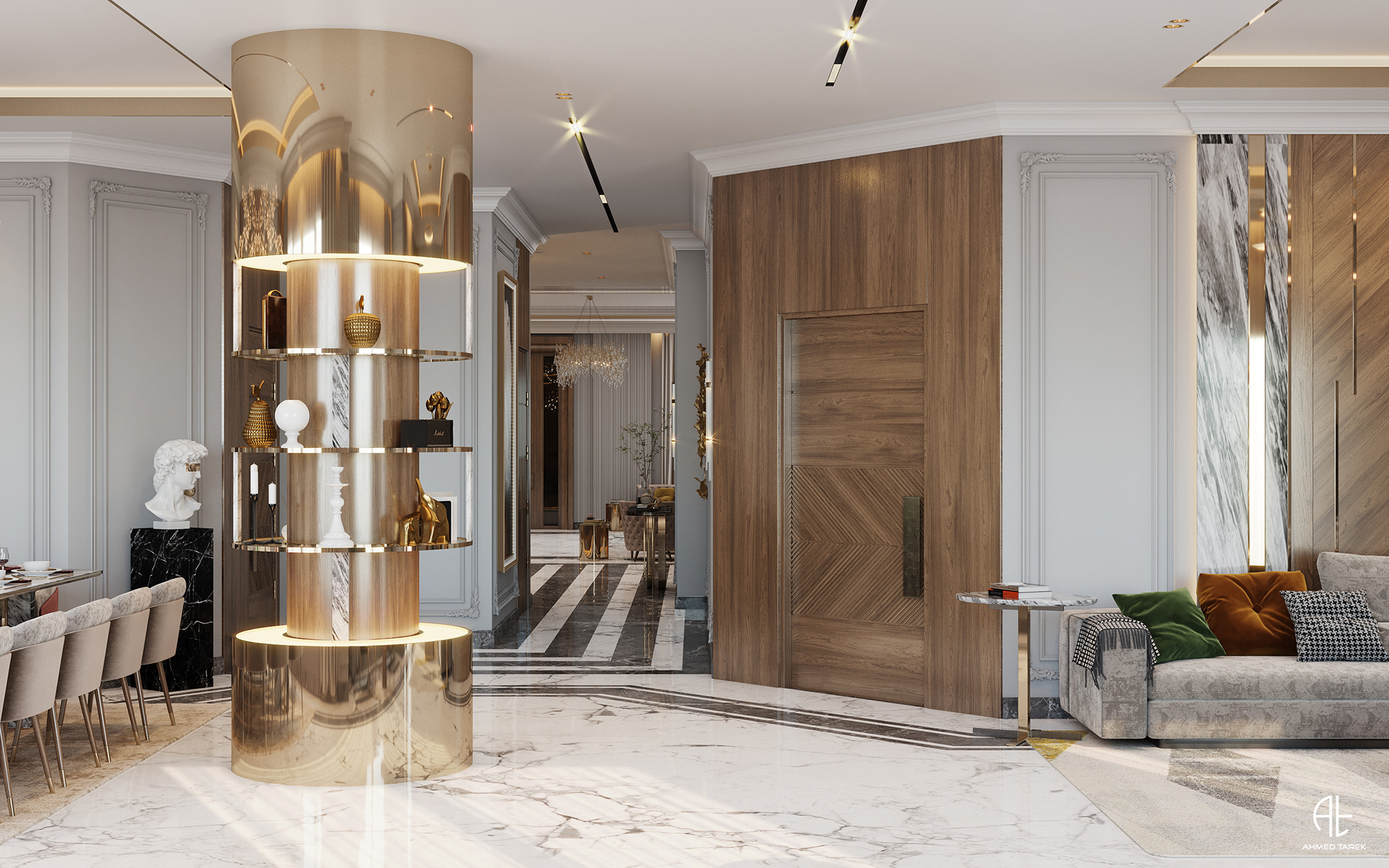 DiamondLu·urious 别墅接待处设计丨埃及开罗丨AHMED TAREK-16