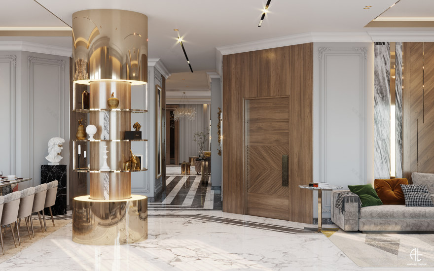 DiamondLu·urious 别墅接待处设计丨埃及开罗丨AHMED TAREK-16