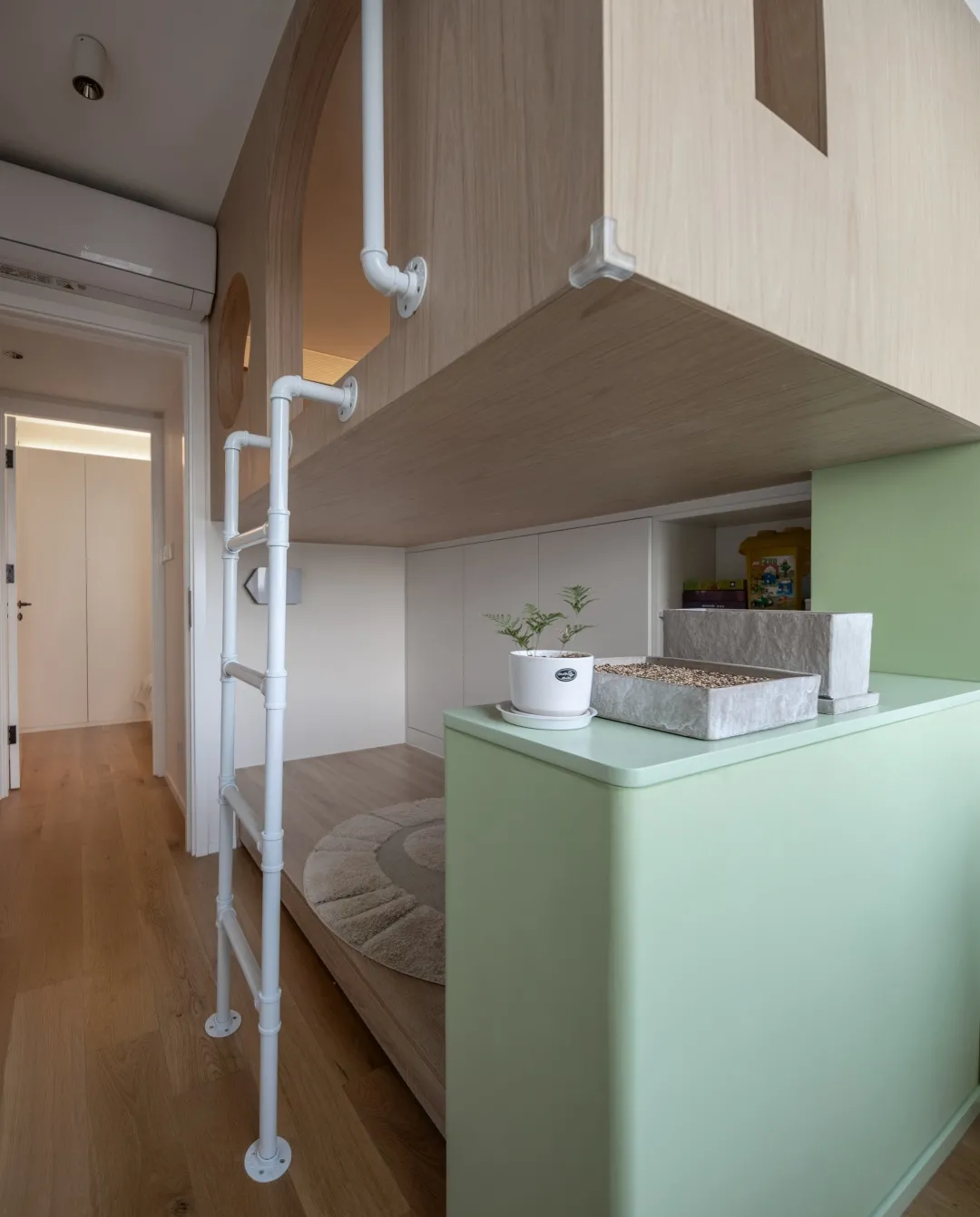 45㎡现代精英家庭居室,收纳空间焕然一新-102