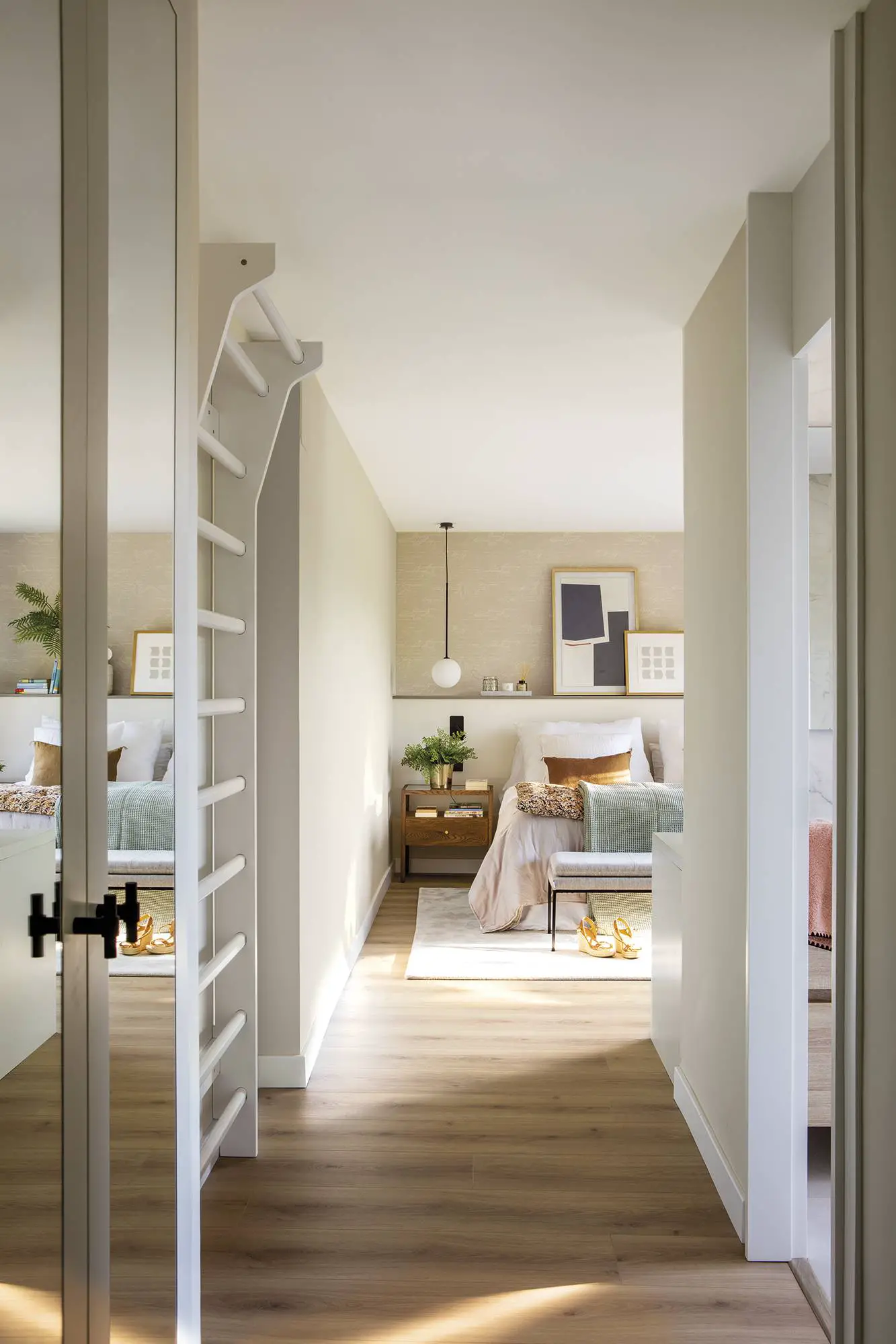 巴塞罗那现代风格公寓改造,重拾绿意生活-5