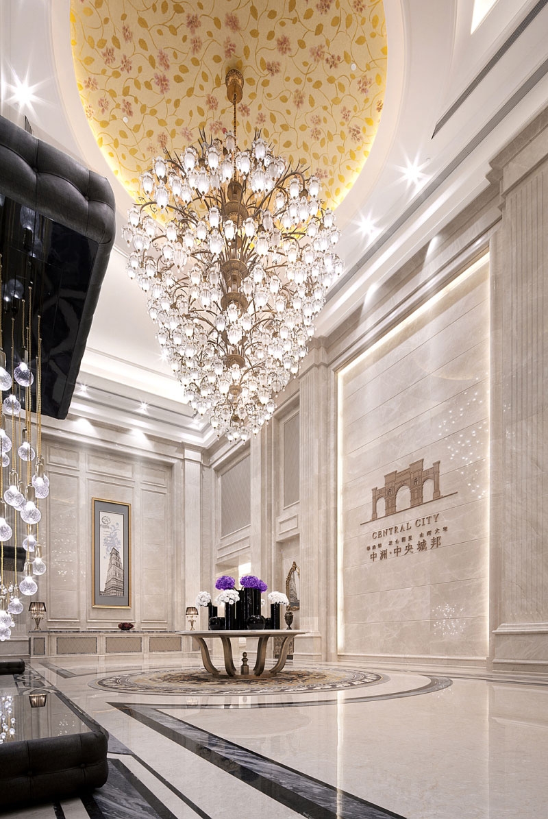 KSL设计事务所-成都中洲中央城邦欧式新古典售楼处-5