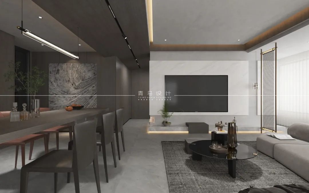 世园大公馆现代简约顶跃设计丨中国西安丨青马别墅设计-33