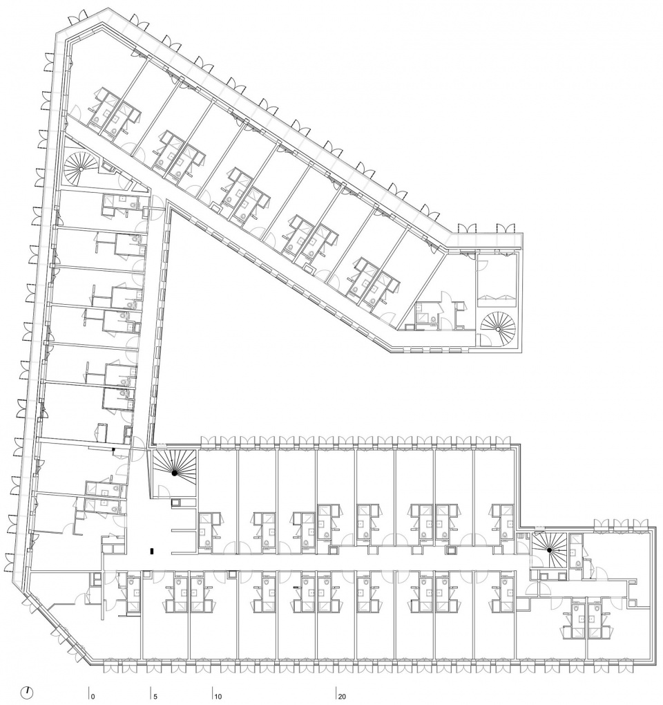 巴黎 Simone Veil 学生宿舍楼，融入城市环境的清晰建筑表达-40