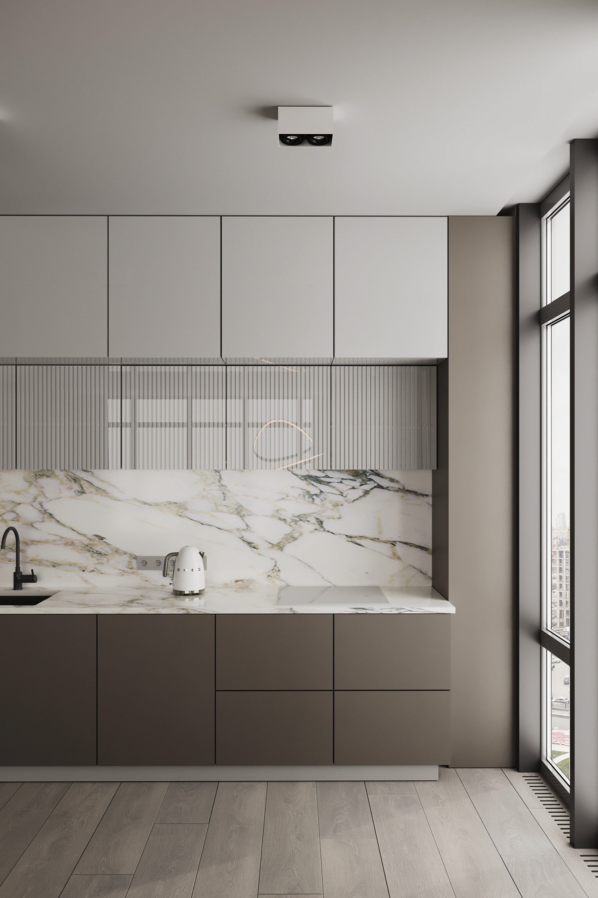 ArtPartner /亚麻+灰褐色的高级空间-0